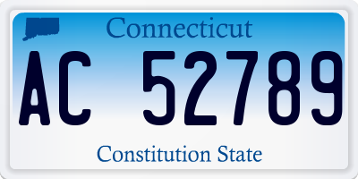 CT license plate AC52789
