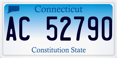 CT license plate AC52790