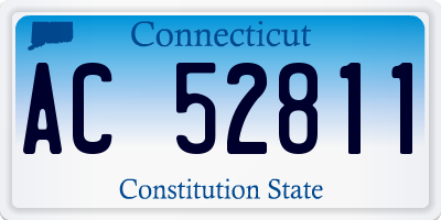 CT license plate AC52811