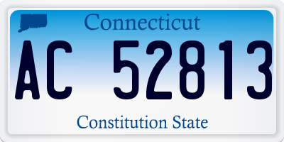 CT license plate AC52813