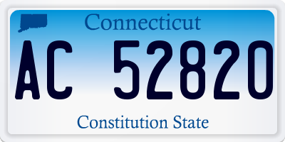 CT license plate AC52820