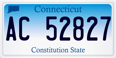 CT license plate AC52827