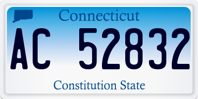 CT license plate AC52832