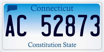 CT license plate AC52873