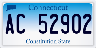 CT license plate AC52902