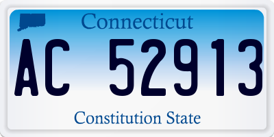 CT license plate AC52913