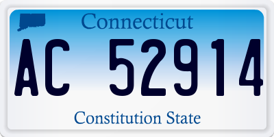 CT license plate AC52914