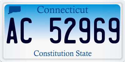 CT license plate AC52969