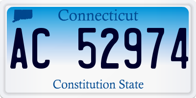 CT license plate AC52974