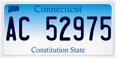 CT license plate AC52975