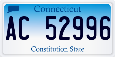 CT license plate AC52996