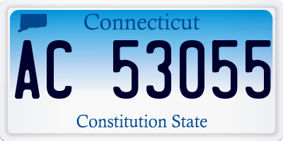 CT license plate AC53055