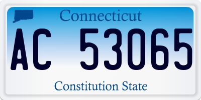 CT license plate AC53065