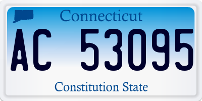 CT license plate AC53095