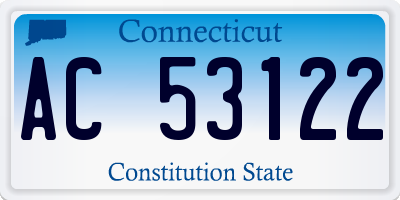 CT license plate AC53122