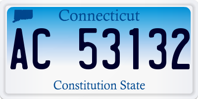 CT license plate AC53132