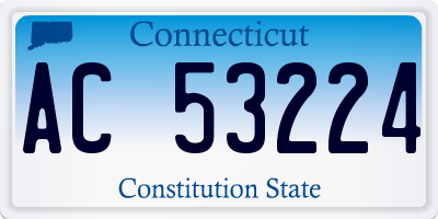 CT license plate AC53224