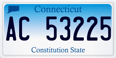 CT license plate AC53225