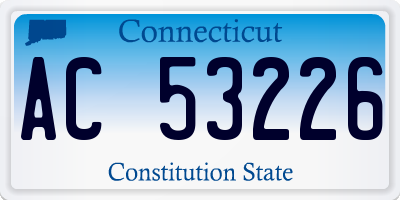 CT license plate AC53226