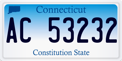 CT license plate AC53232