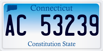 CT license plate AC53239