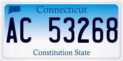 CT license plate AC53268