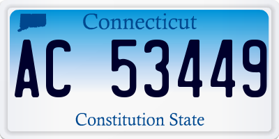 CT license plate AC53449