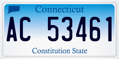 CT license plate AC53461