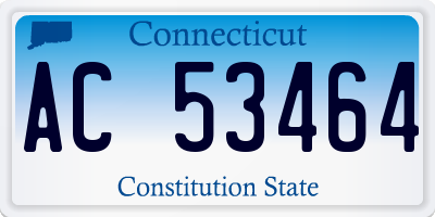 CT license plate AC53464
