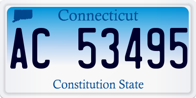 CT license plate AC53495