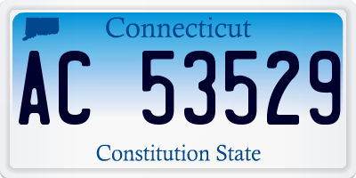 CT license plate AC53529