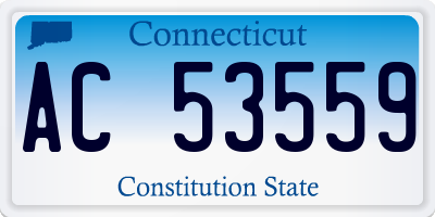 CT license plate AC53559