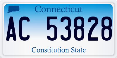 CT license plate AC53828