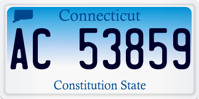 CT license plate AC53859