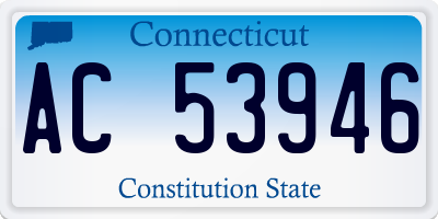 CT license plate AC53946