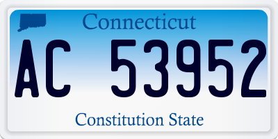 CT license plate AC53952