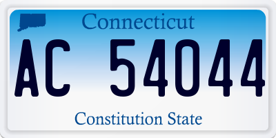 CT license plate AC54044