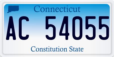 CT license plate AC54055