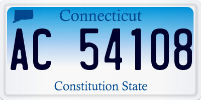 CT license plate AC54108