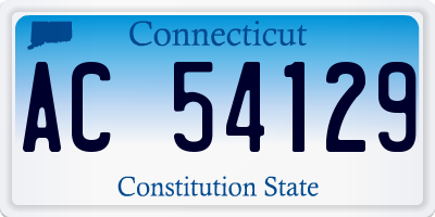 CT license plate AC54129