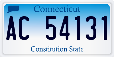CT license plate AC54131
