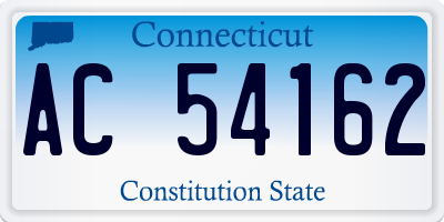 CT license plate AC54162