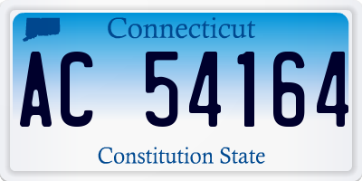 CT license plate AC54164