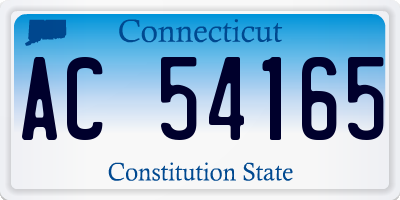 CT license plate AC54165