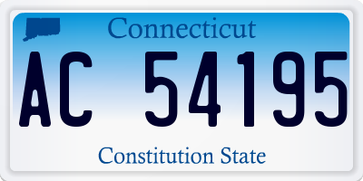 CT license plate AC54195