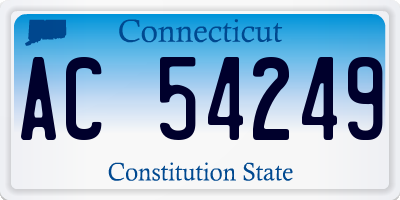 CT license plate AC54249