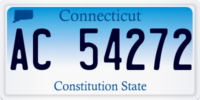 CT license plate AC54272