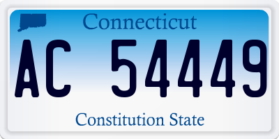 CT license plate AC54449