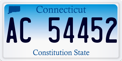 CT license plate AC54452