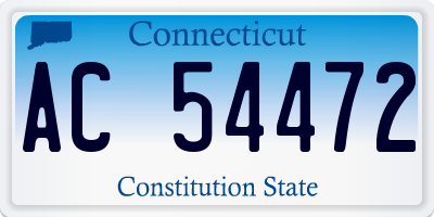 CT license plate AC54472